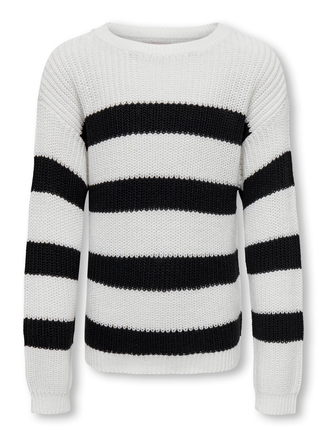 Striped knitted pullover