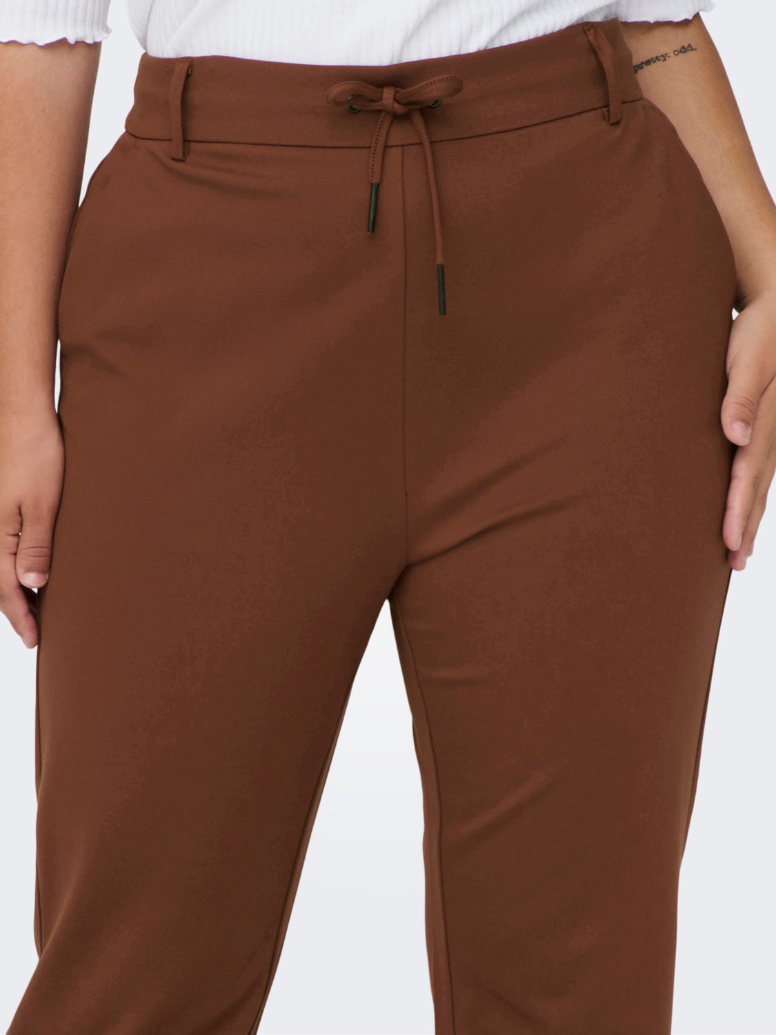 Curvy solid Trousers