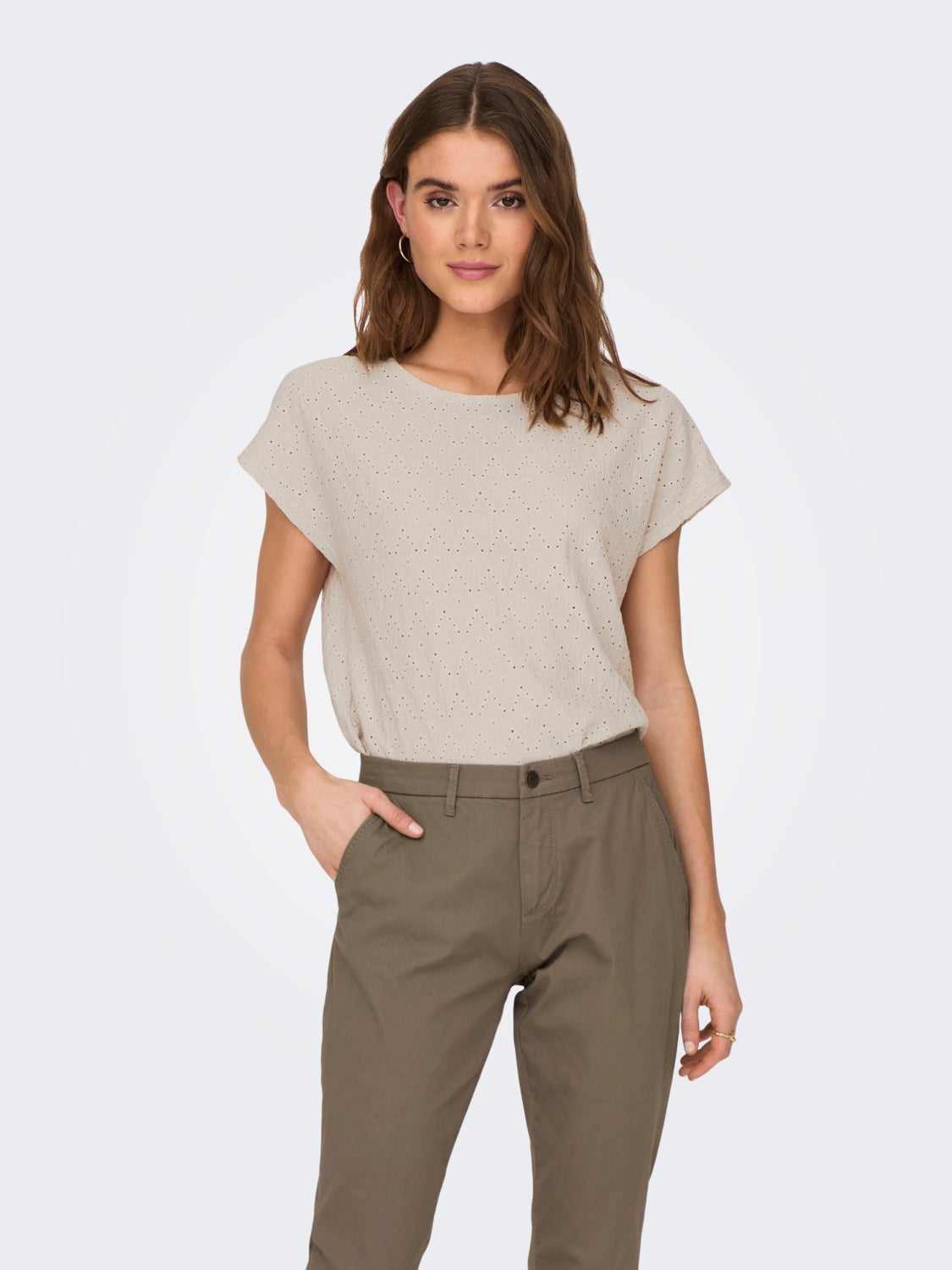 Regular Fit O-Neck Top