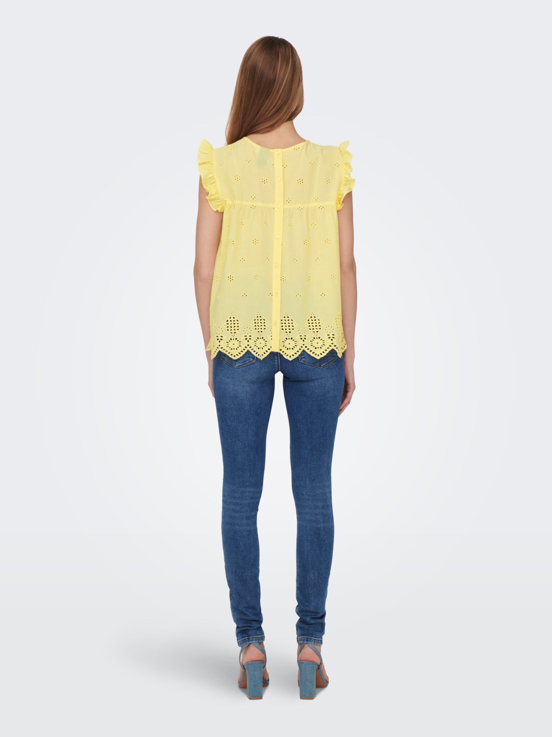 Lace Top With Ruffles