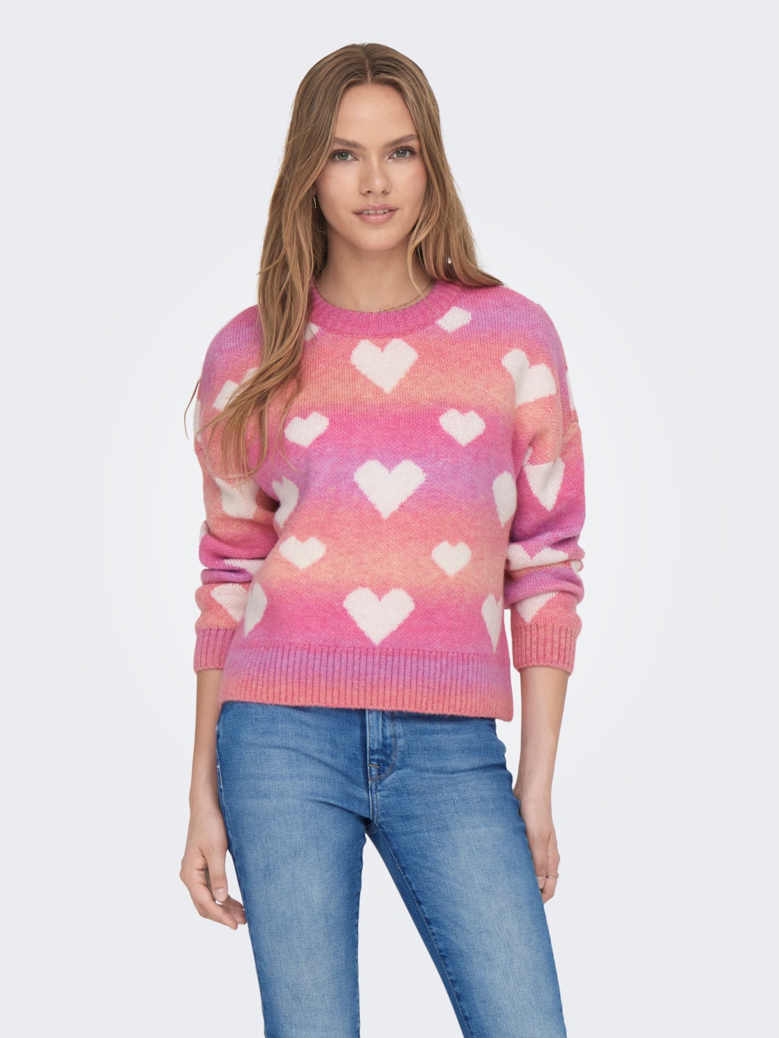 Heart Knitted Pullover