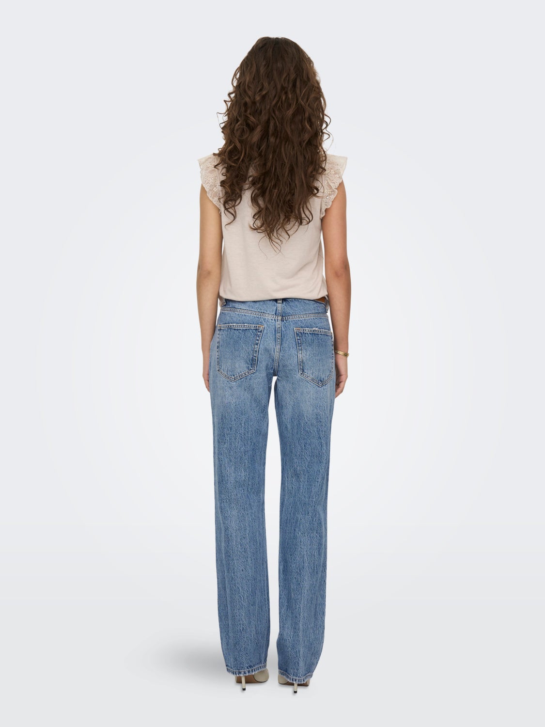 ONLBREE LOW LB SLIM STRAIGHT DNM DOT