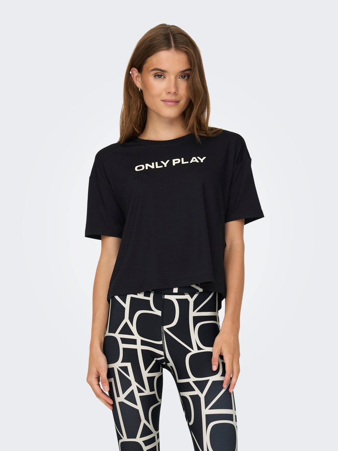 Cropped training t-shirt