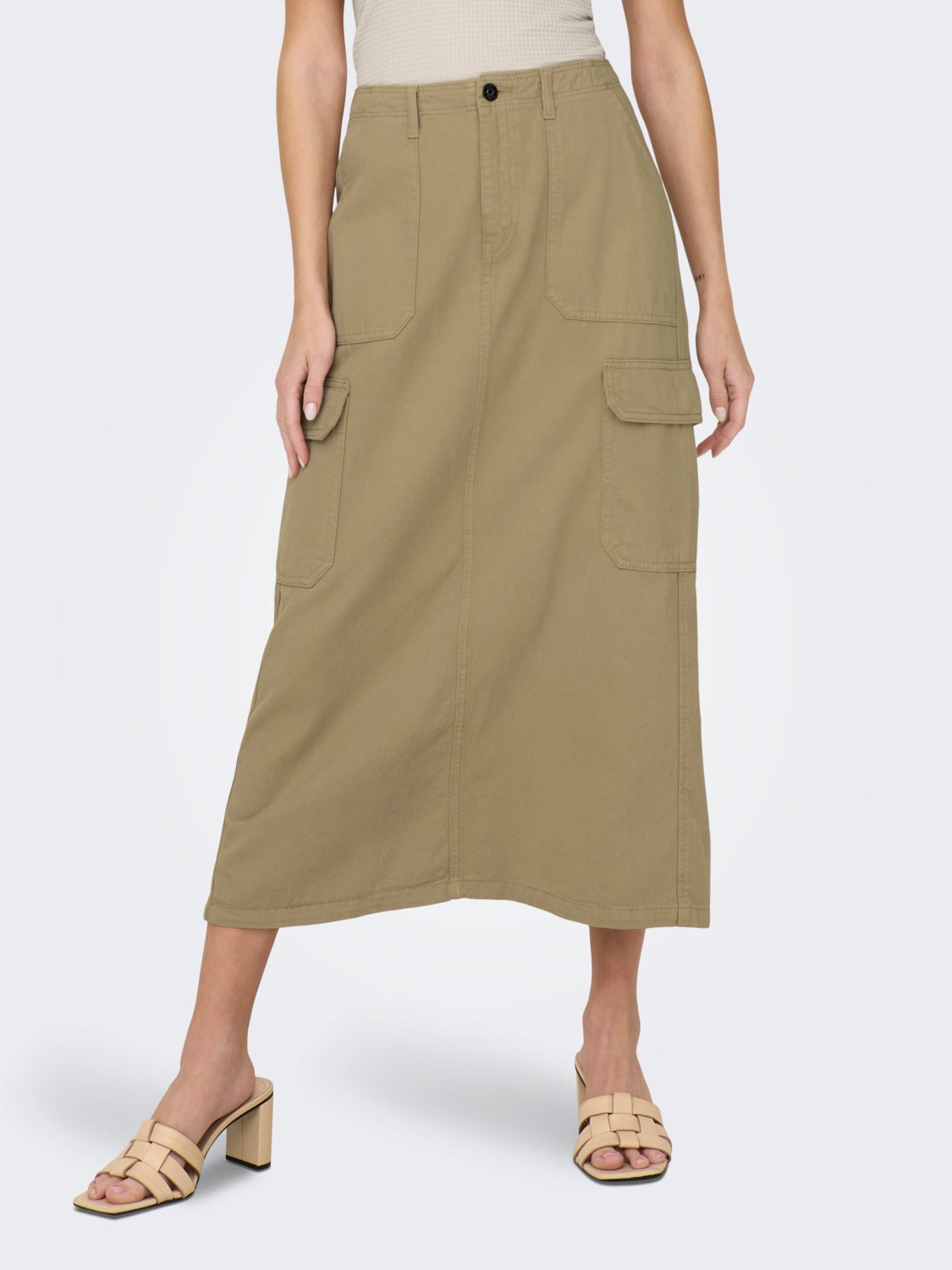 Midi cargo skirt