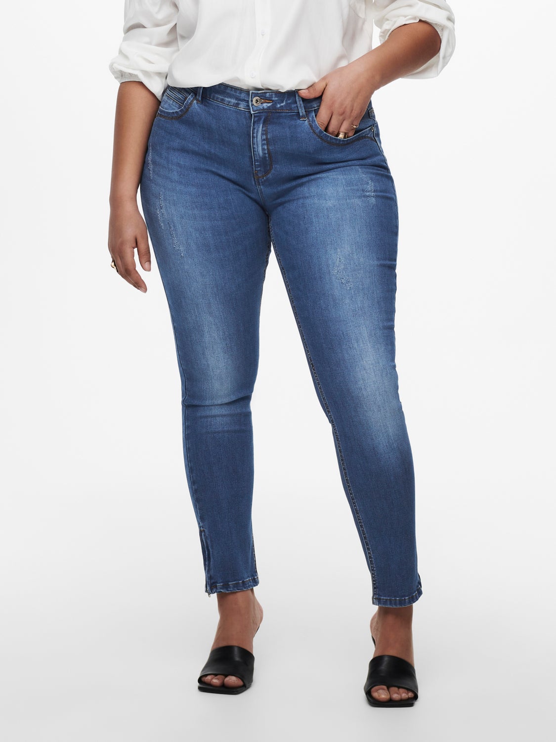 Curvy carKarla reg ankle Skinny fit jeans