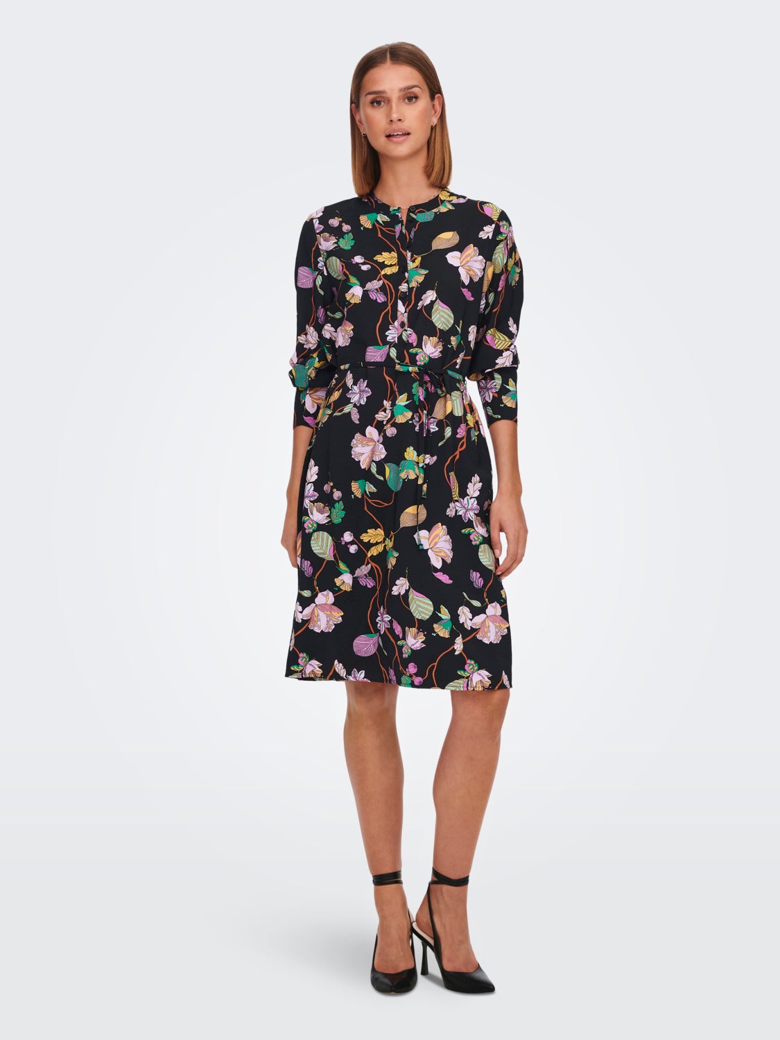 Patterned Long Sleeved dress