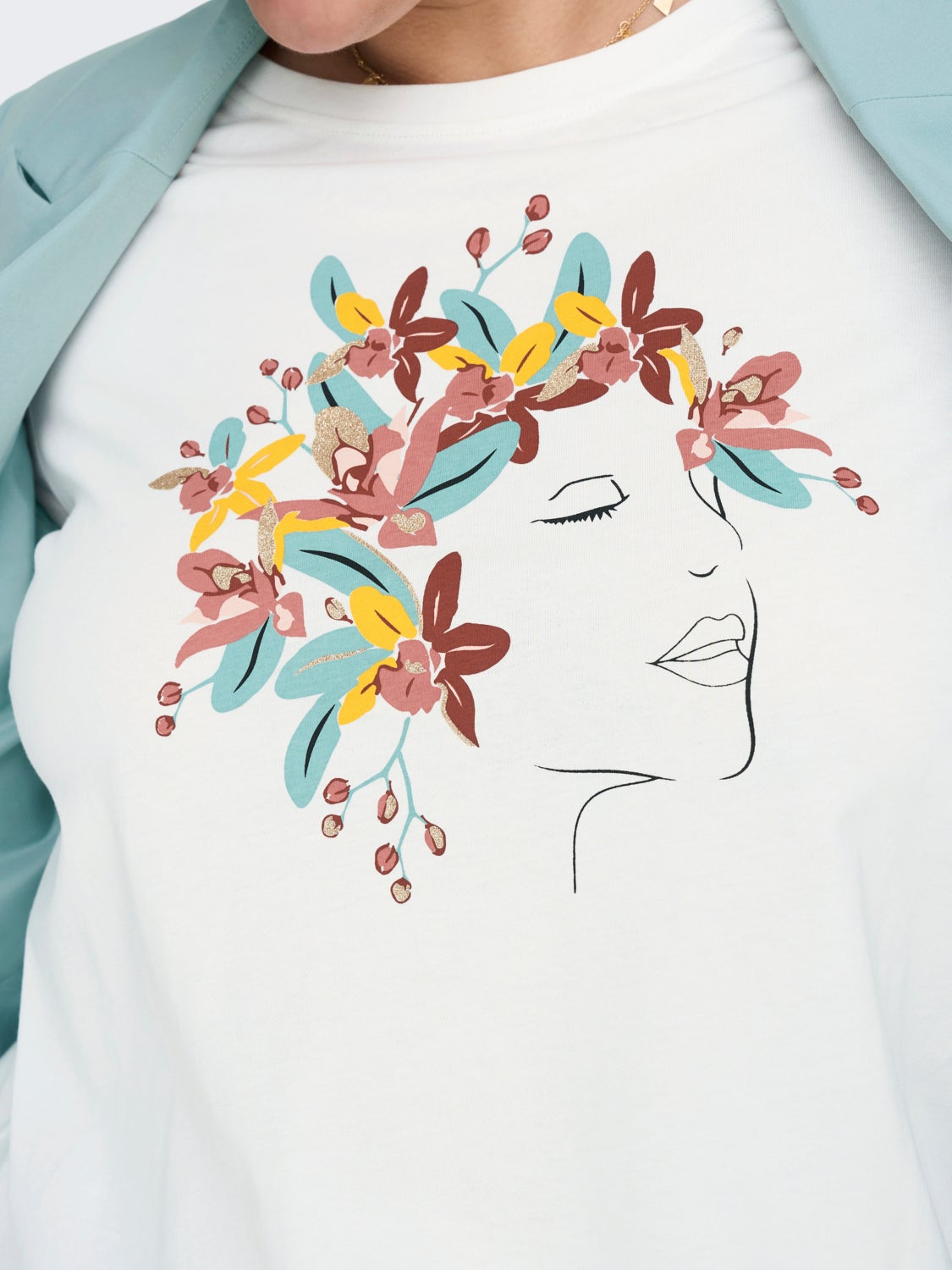 Curvy printed t-shirt