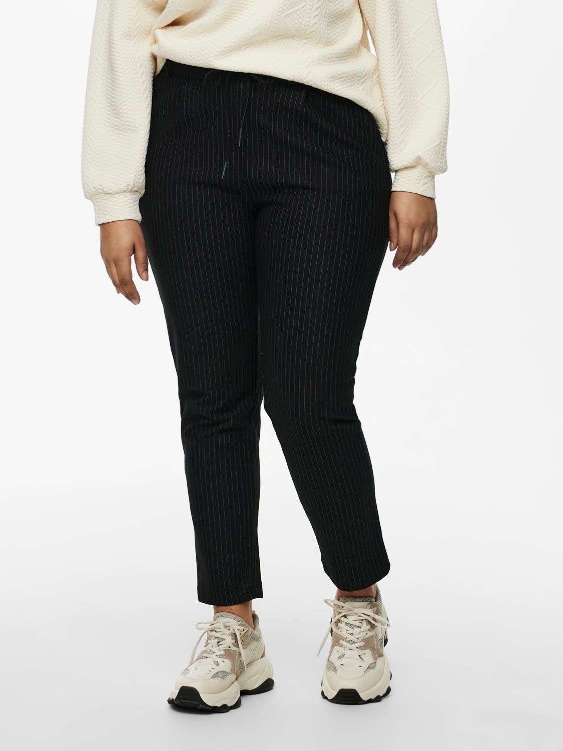 Curvy pinstriped Trousers