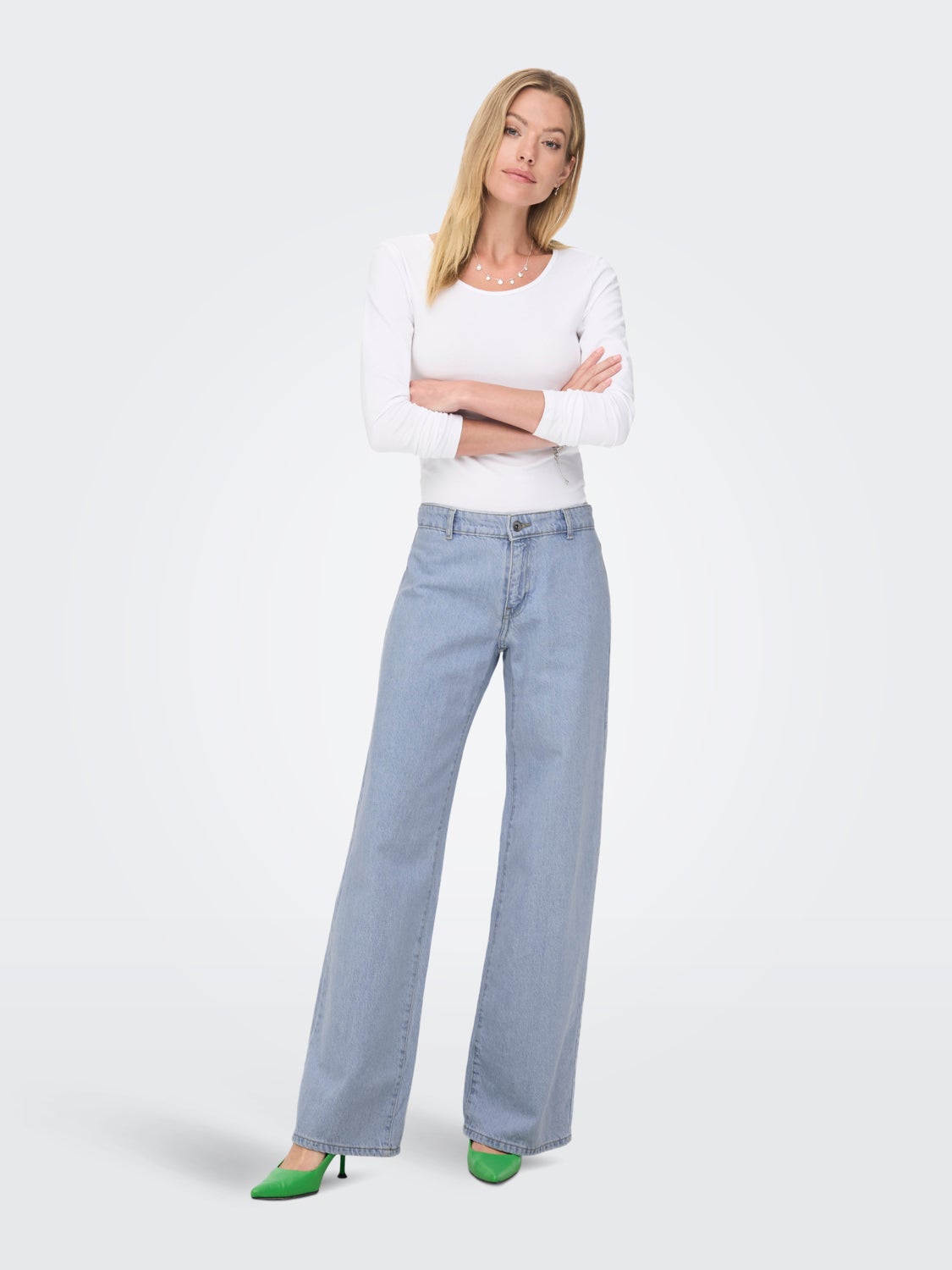 ONLKane Low waist wide leg jeans
