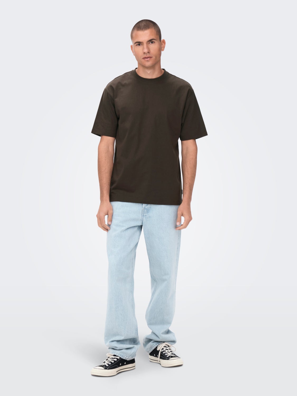 Oversized o-hals t-shirt