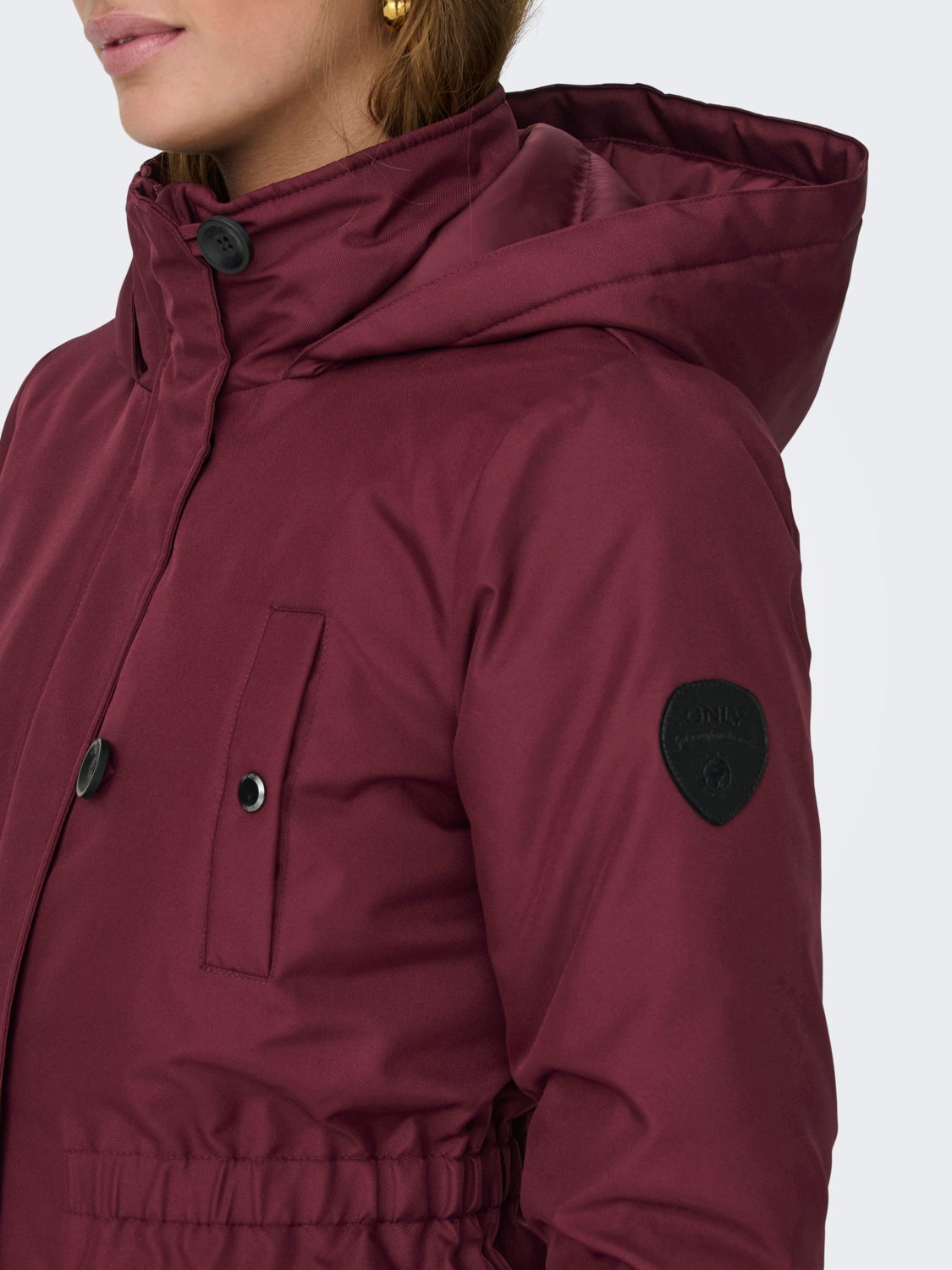 High neck parka