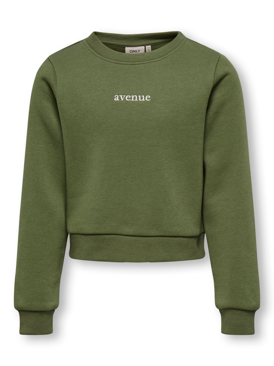 Short o-neck sweatshirt