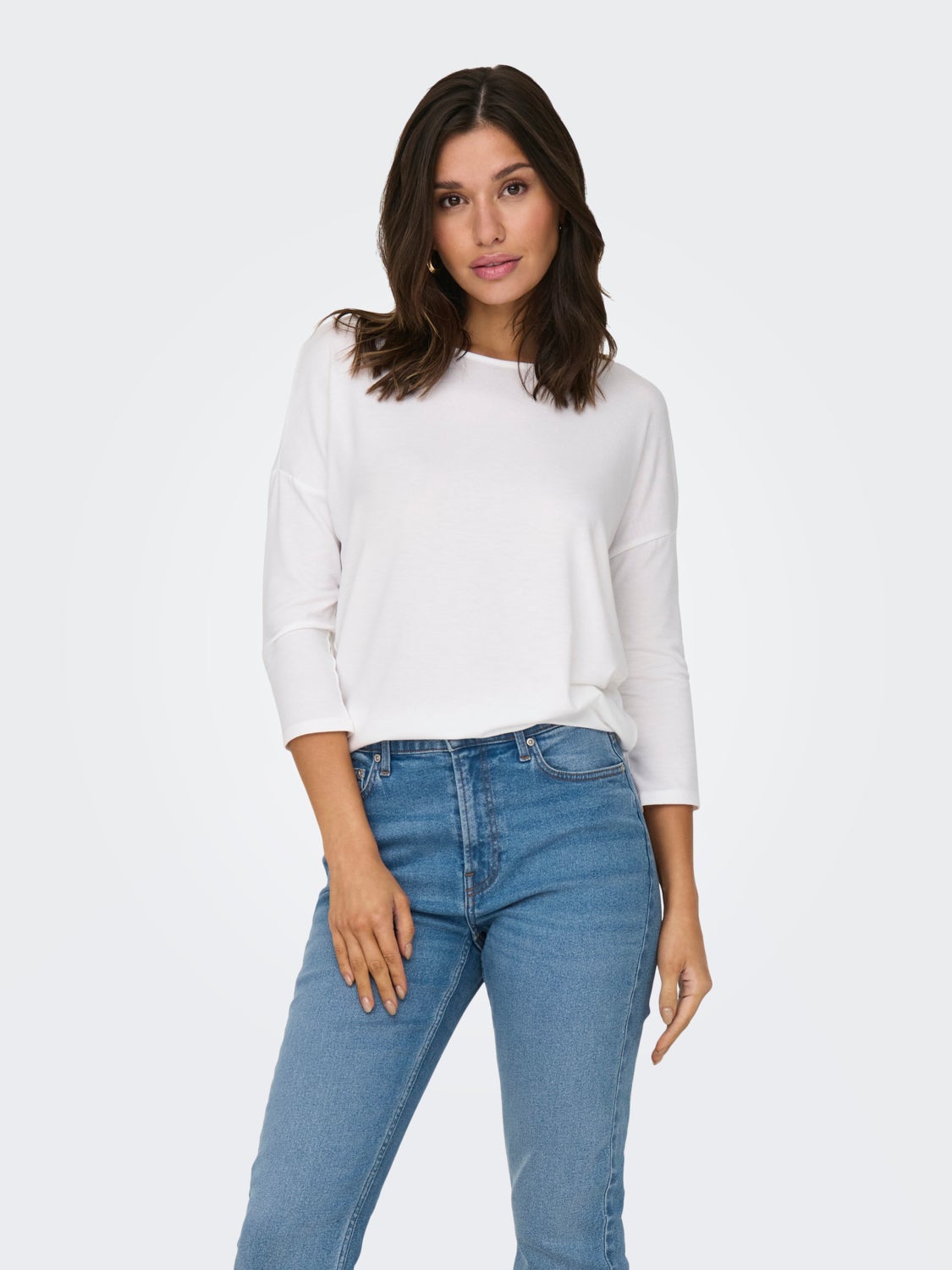 Loose fitted 3/4 sleeved top