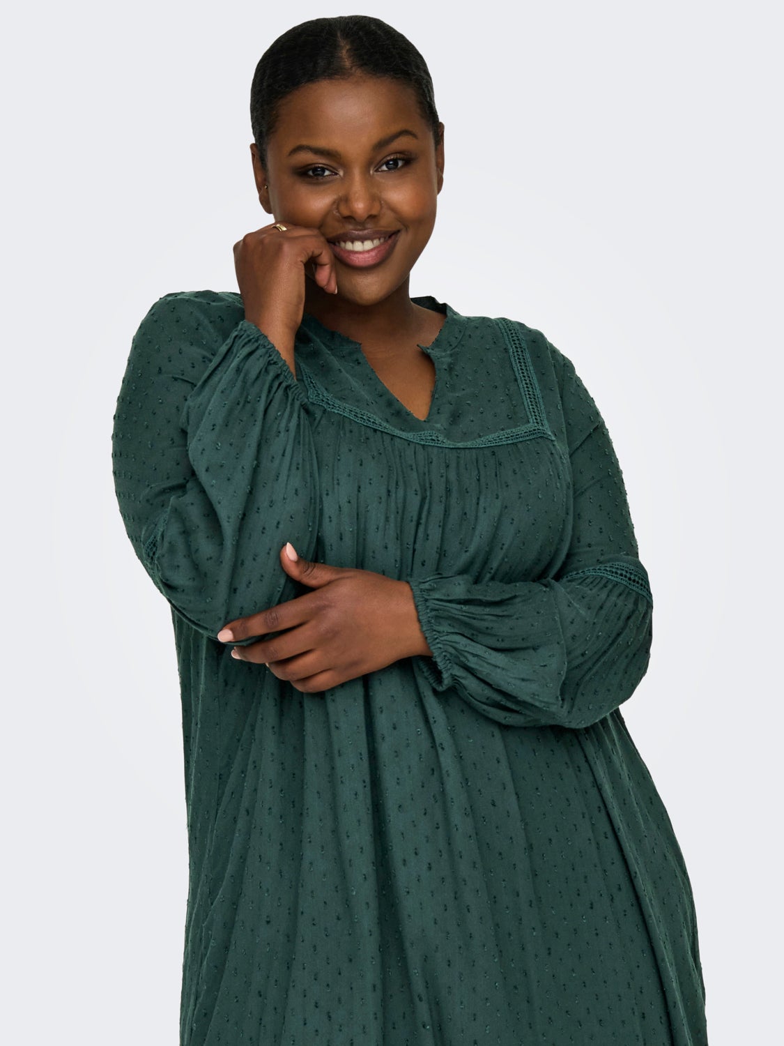 Curvy 2-layer viscose dress