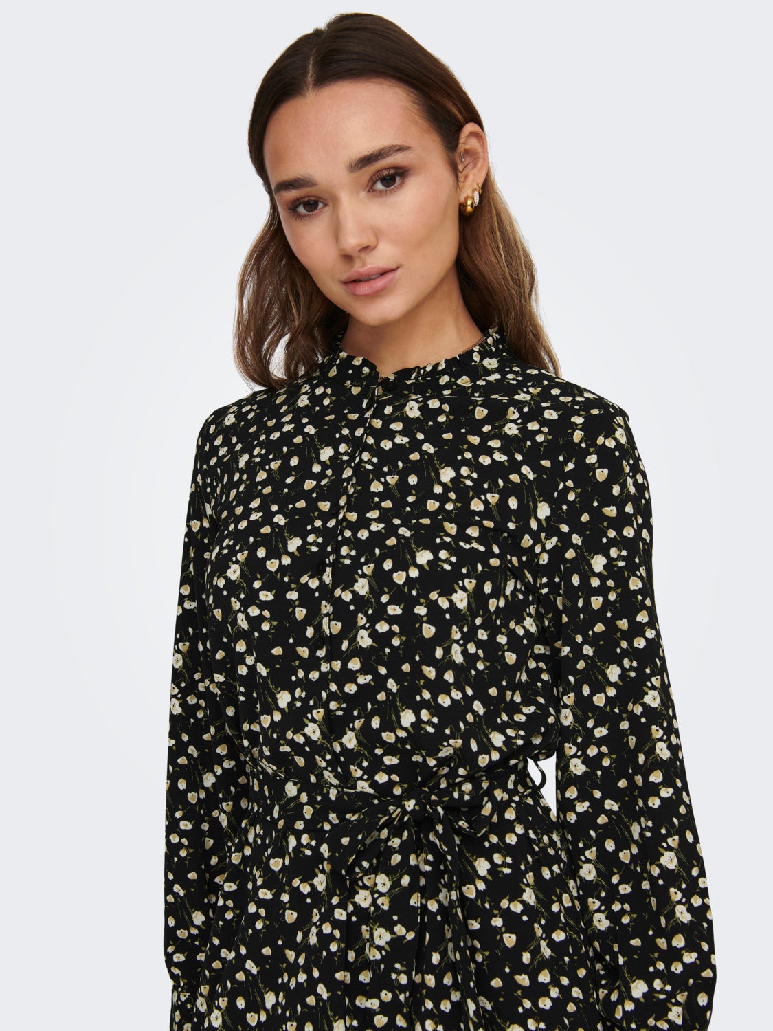 Regular Fit China Collar Short dress