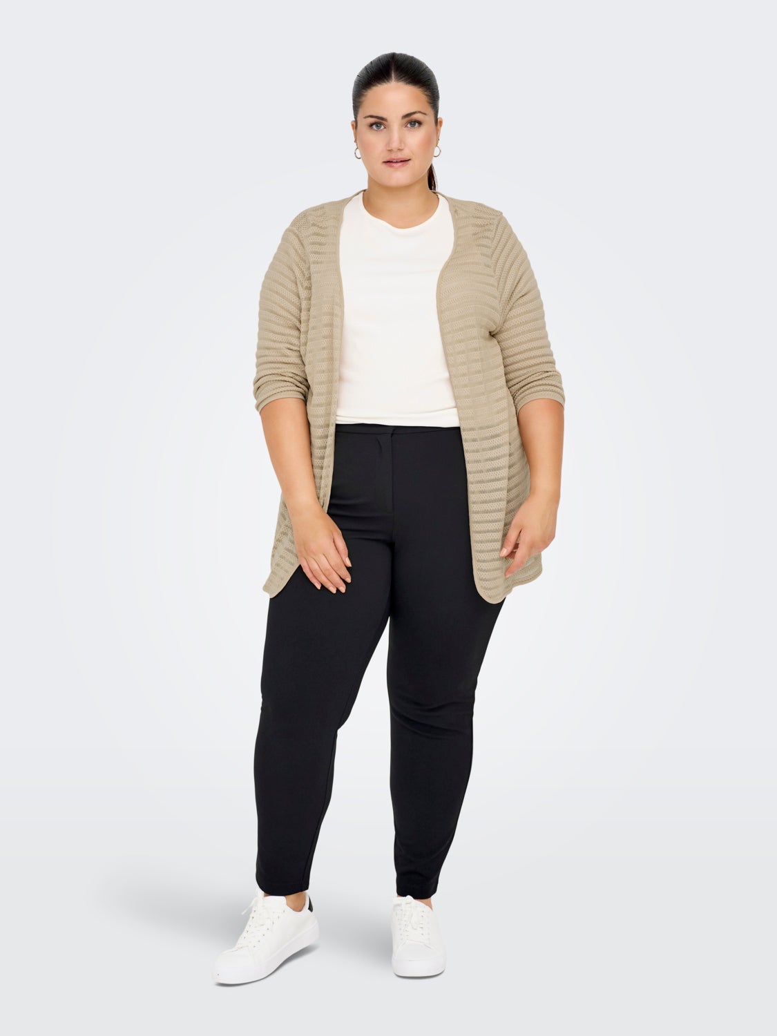 Curvy open cardigan