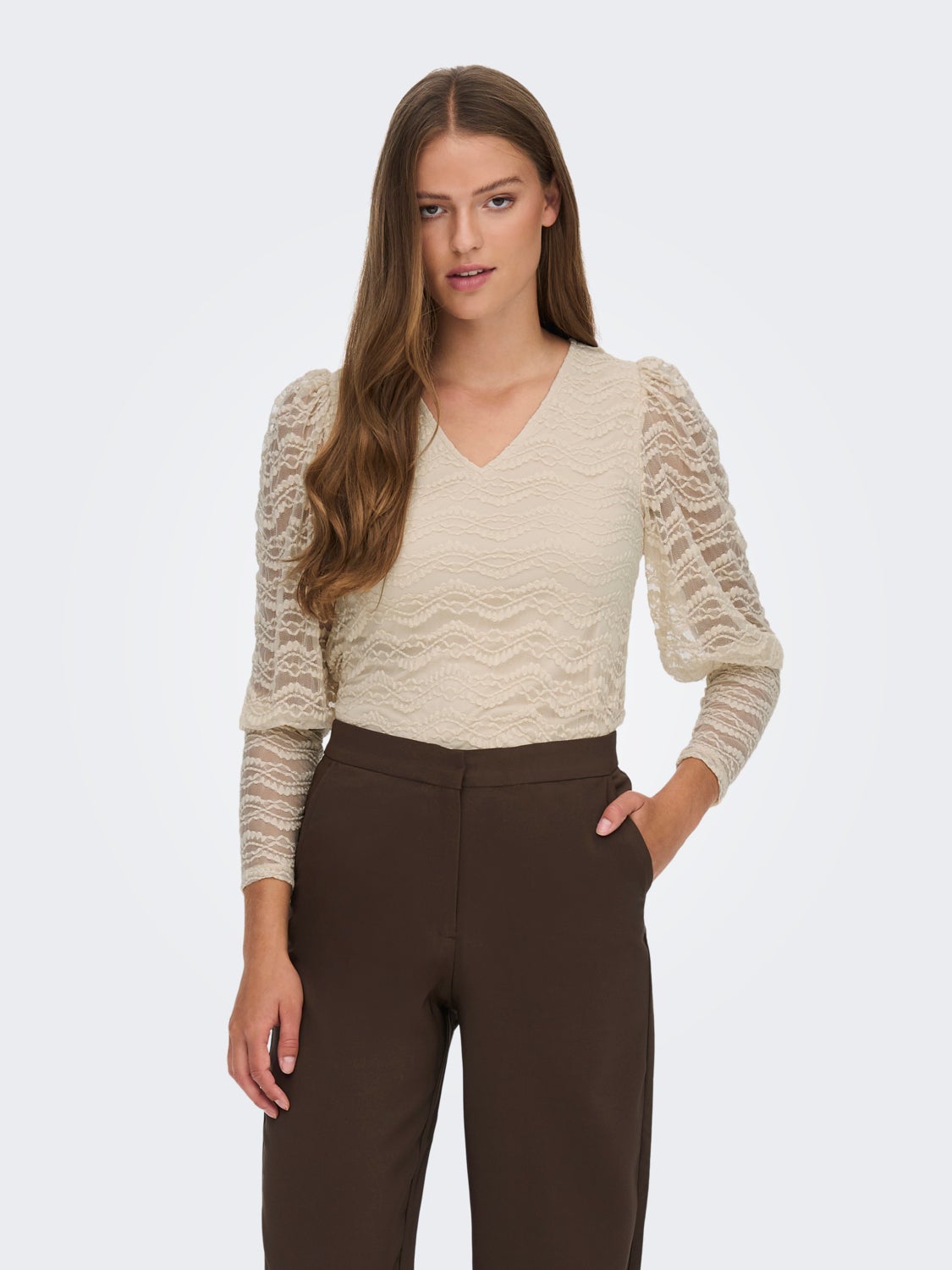 Lace Long Sleeved Top