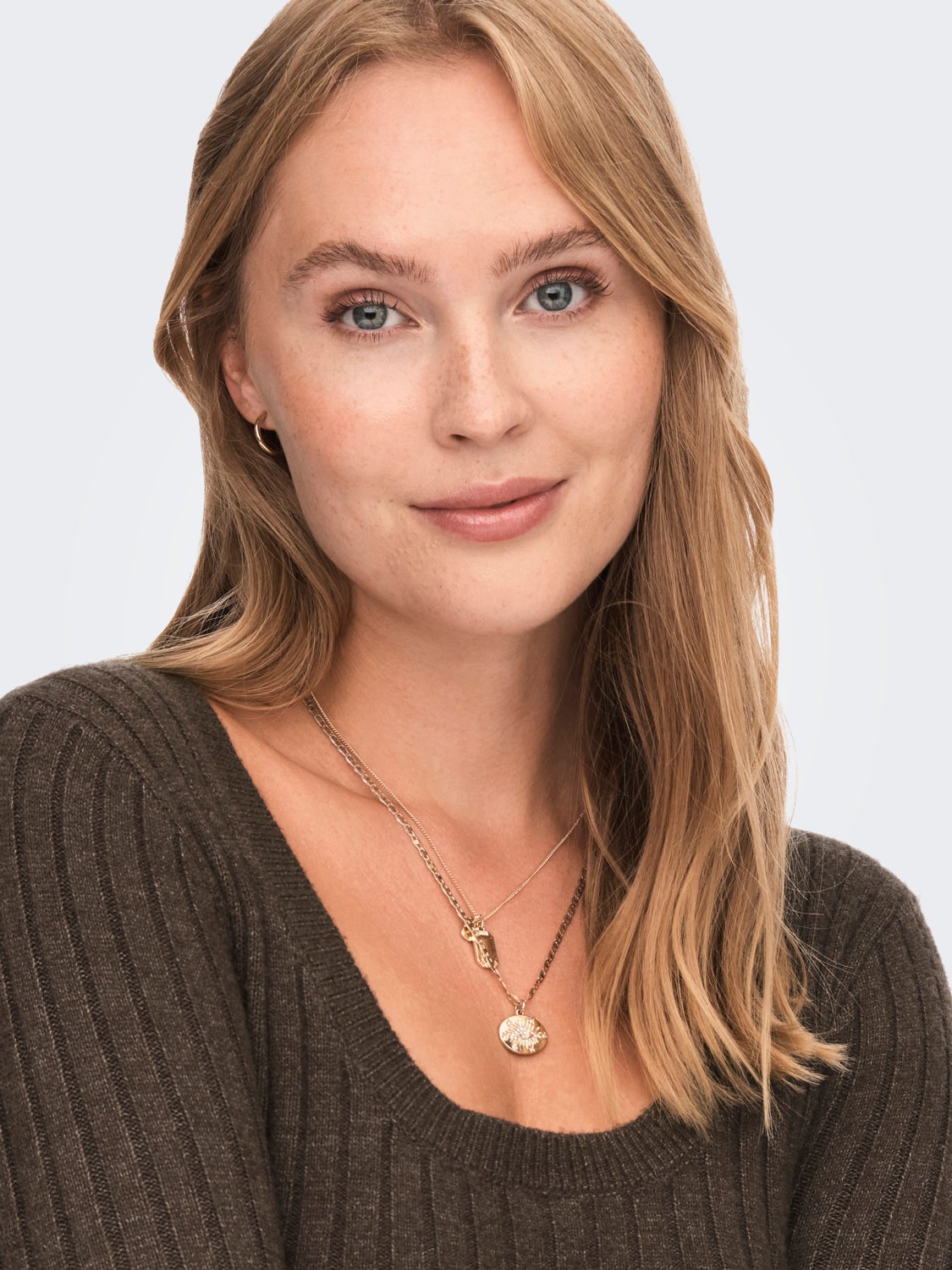 U-neck Knitted Pullover