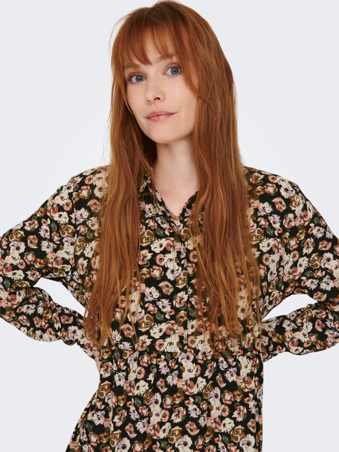 Mini dress with print