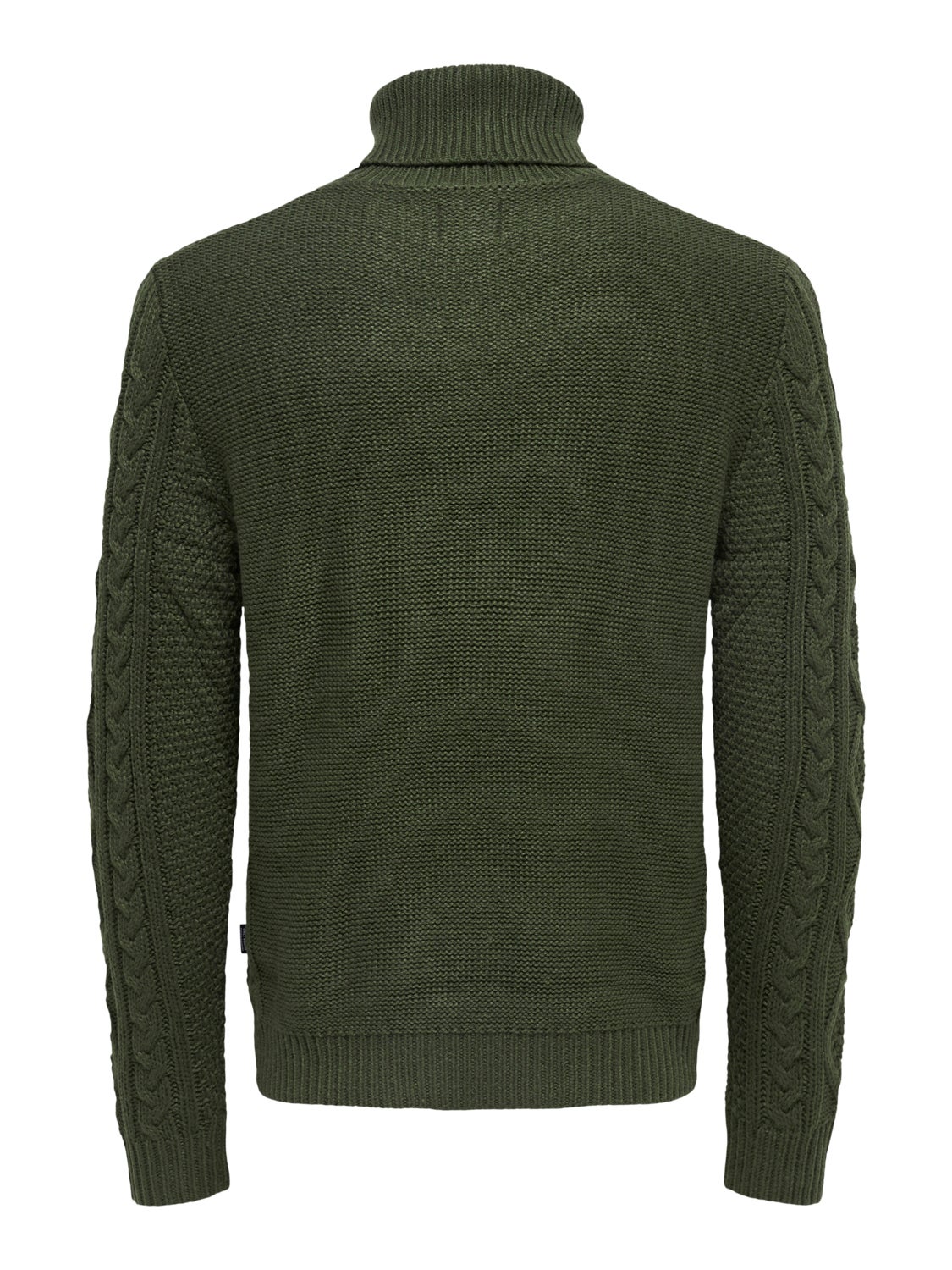Roll neck knitted pullover