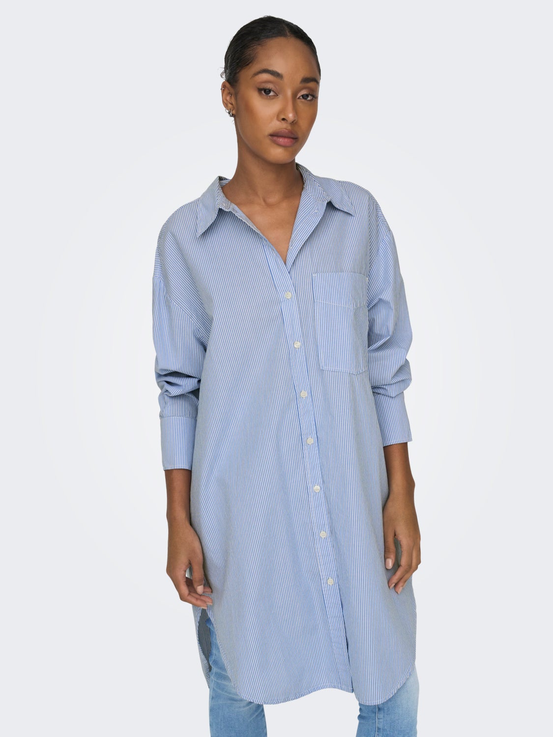 Long Shirt With 3/4 Sleeves