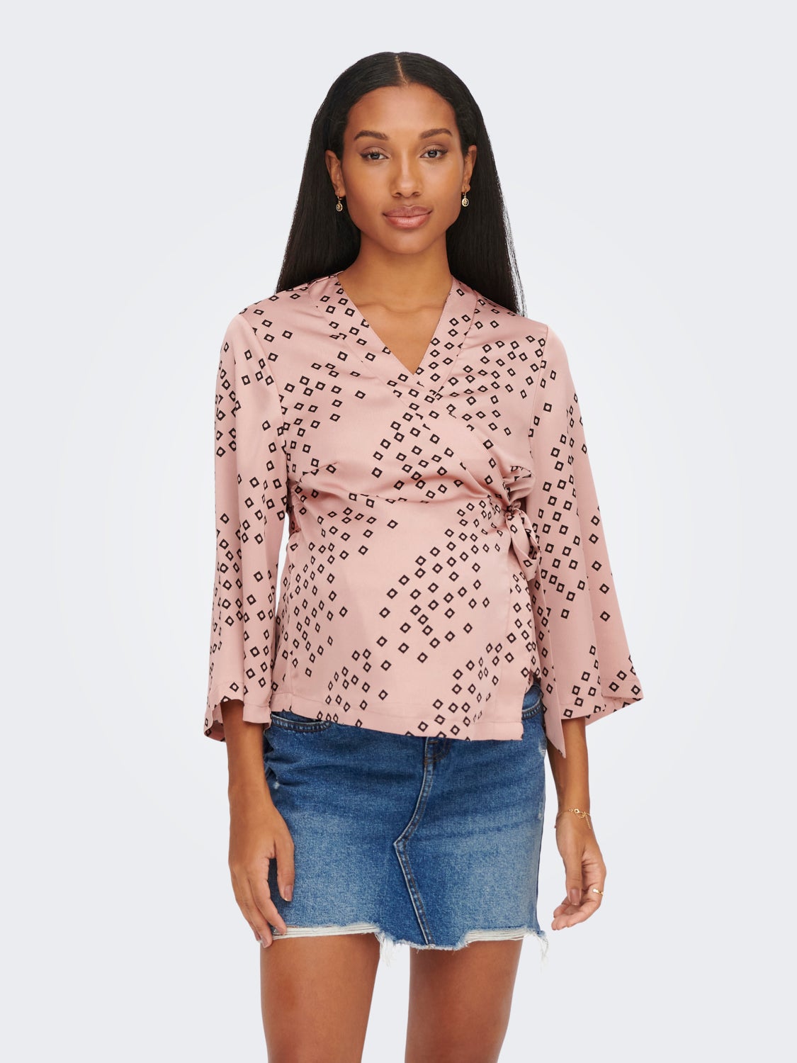 Mama 3/4 sleeved kimono Top