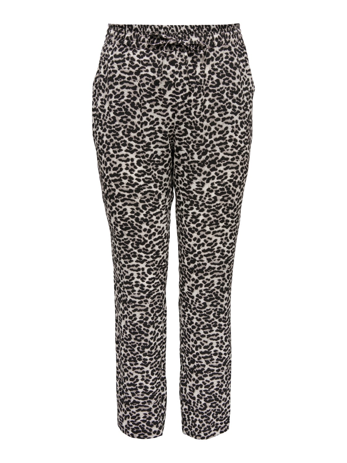 Curvy leo print trousers