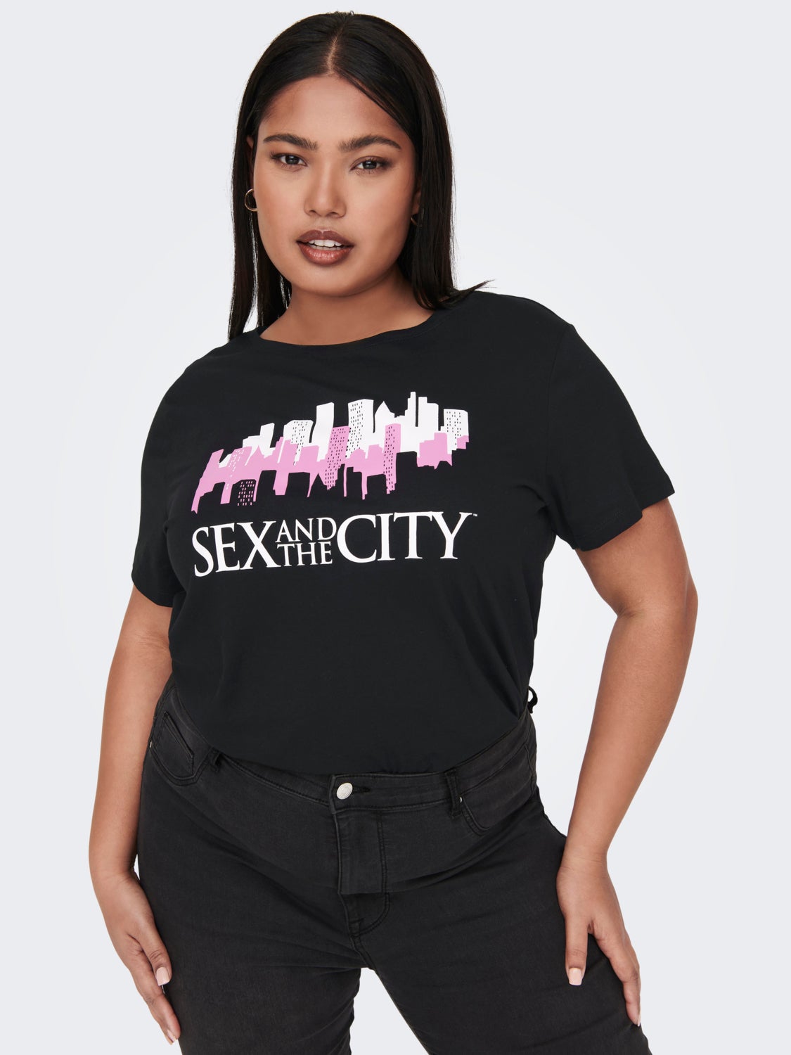 Curvy printed t-shirt