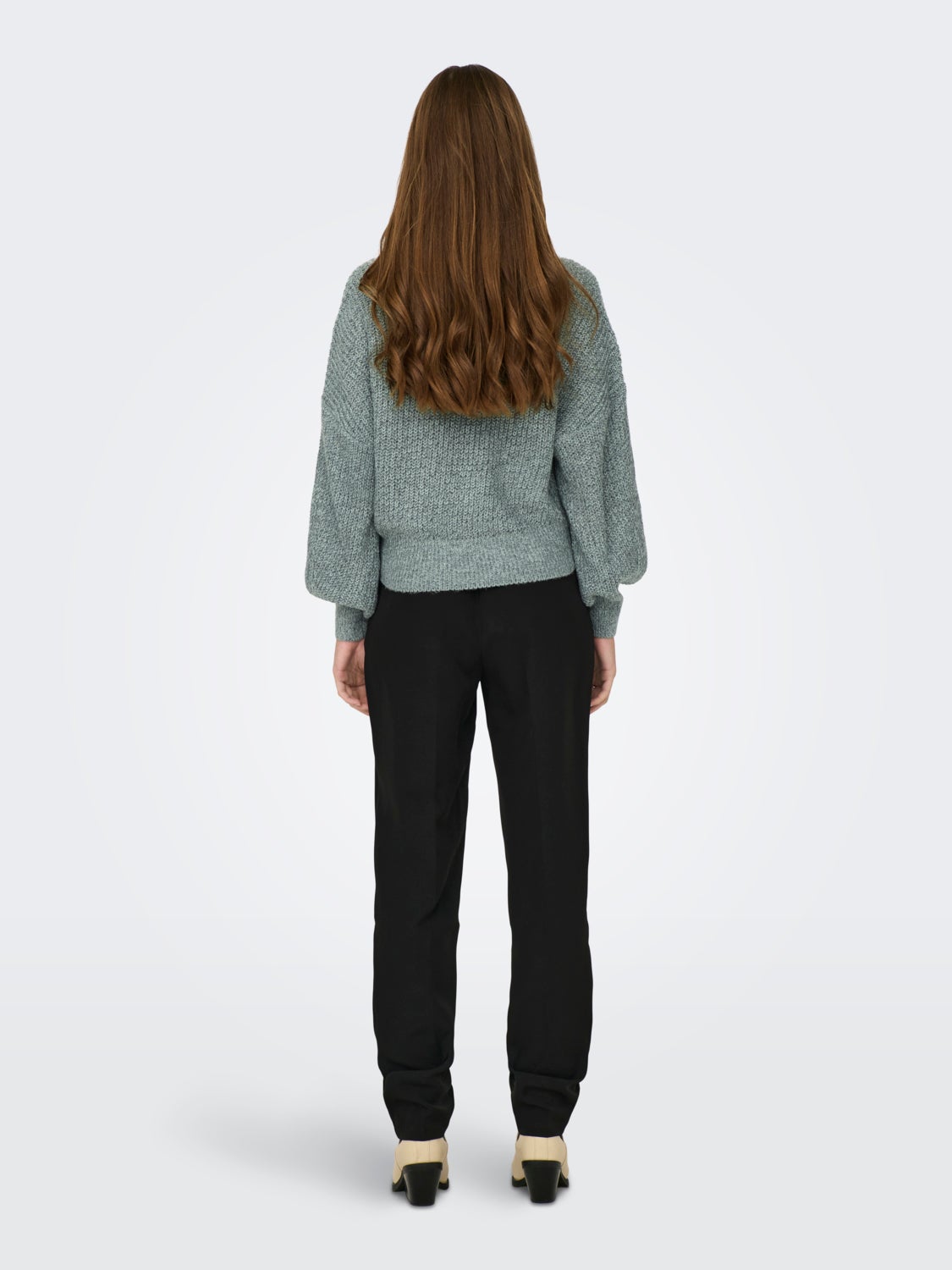 Roll neck knitted pullover