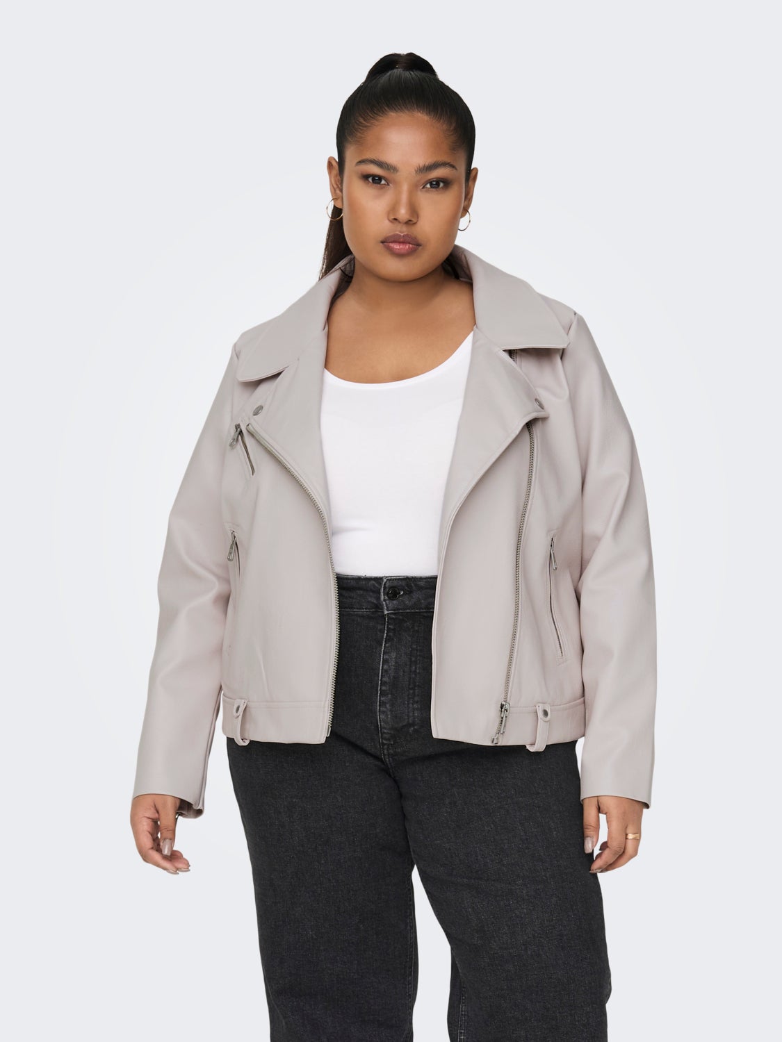 Curvy Faux leather Jacket