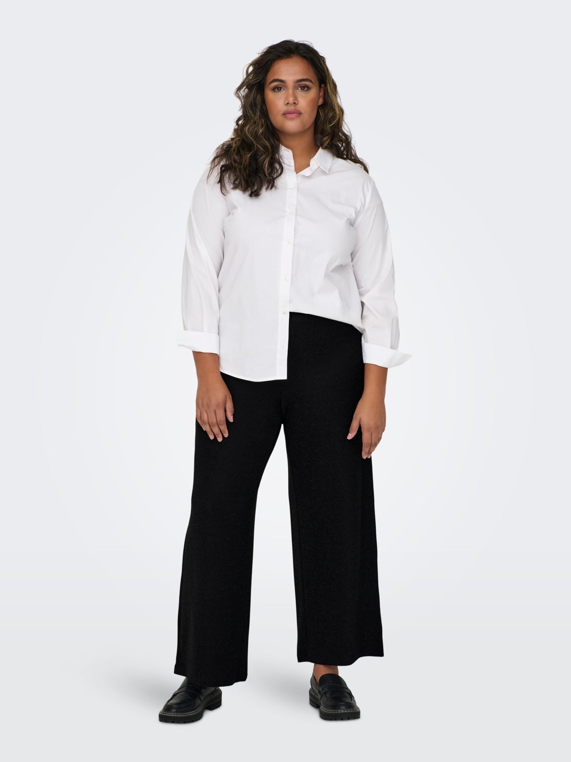 Curvy glitter trousers