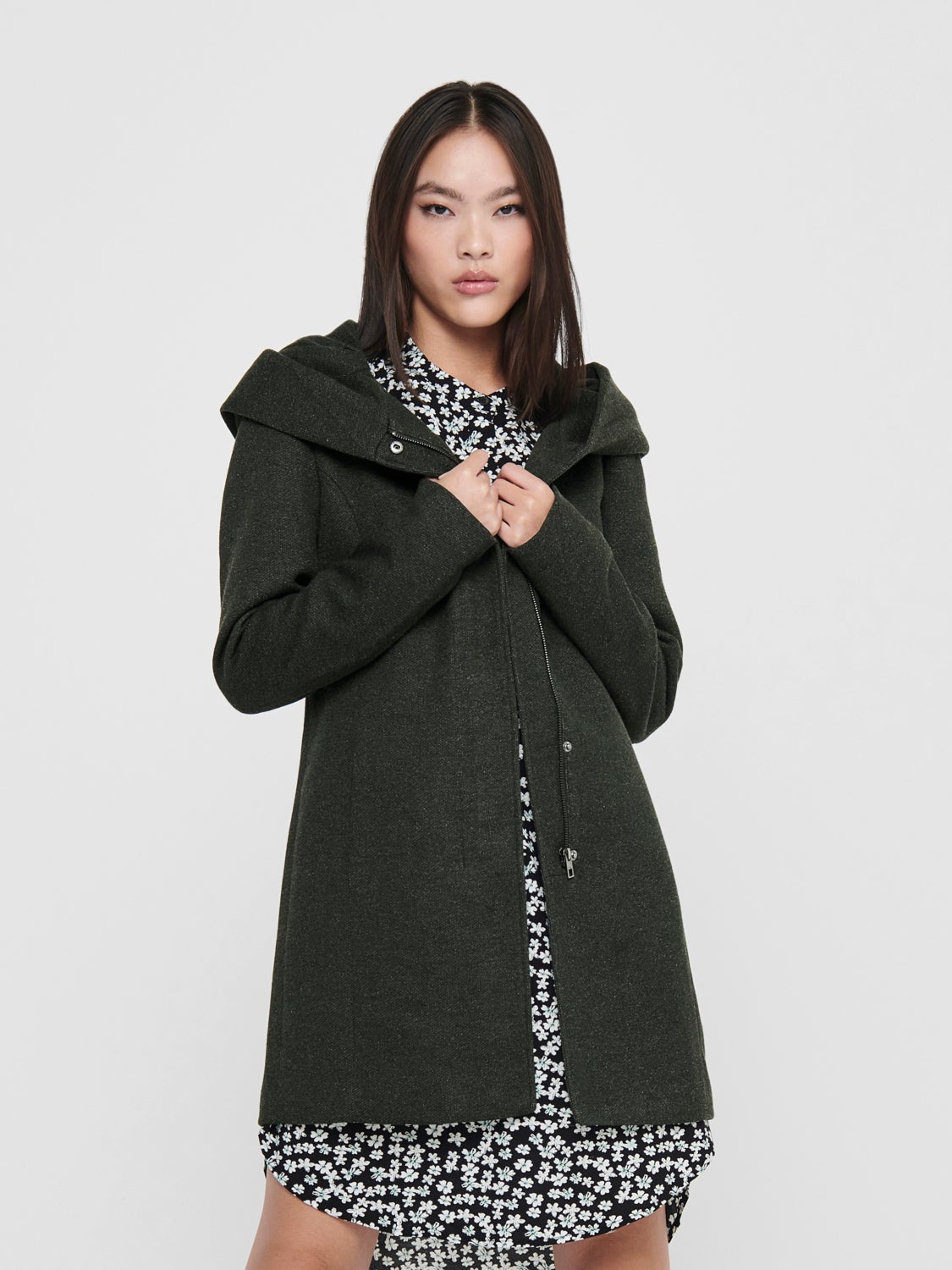 Coat with hood