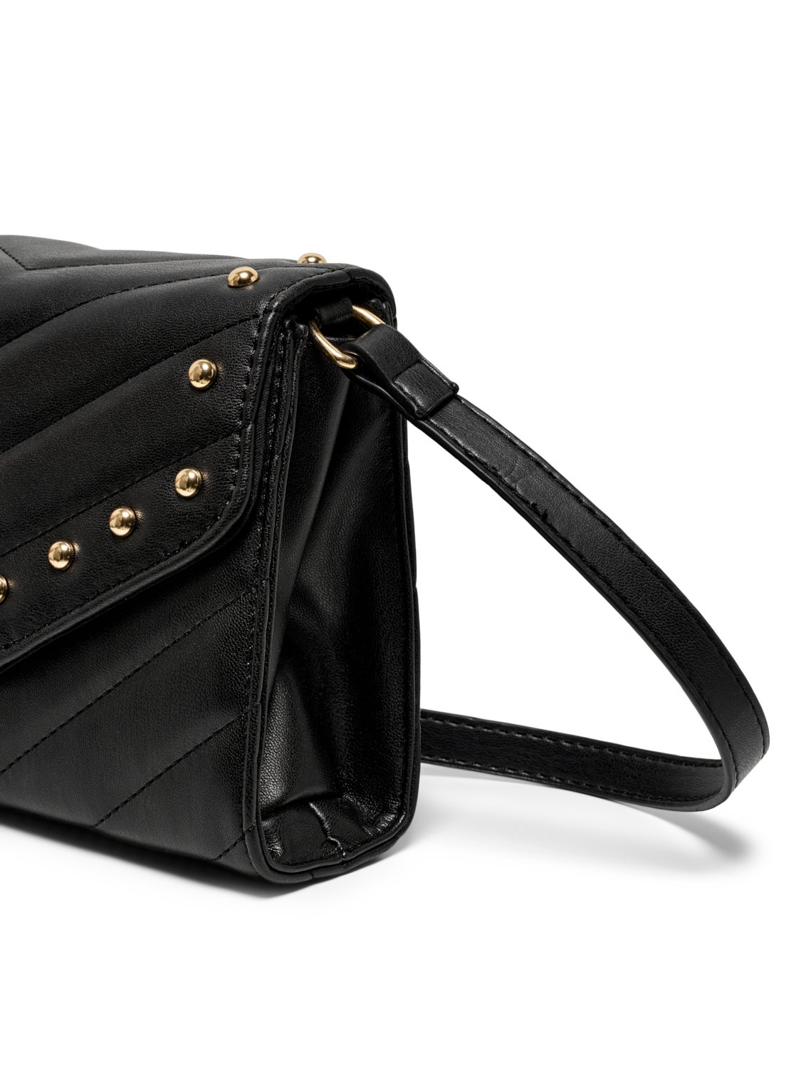 Studded faux leather bag