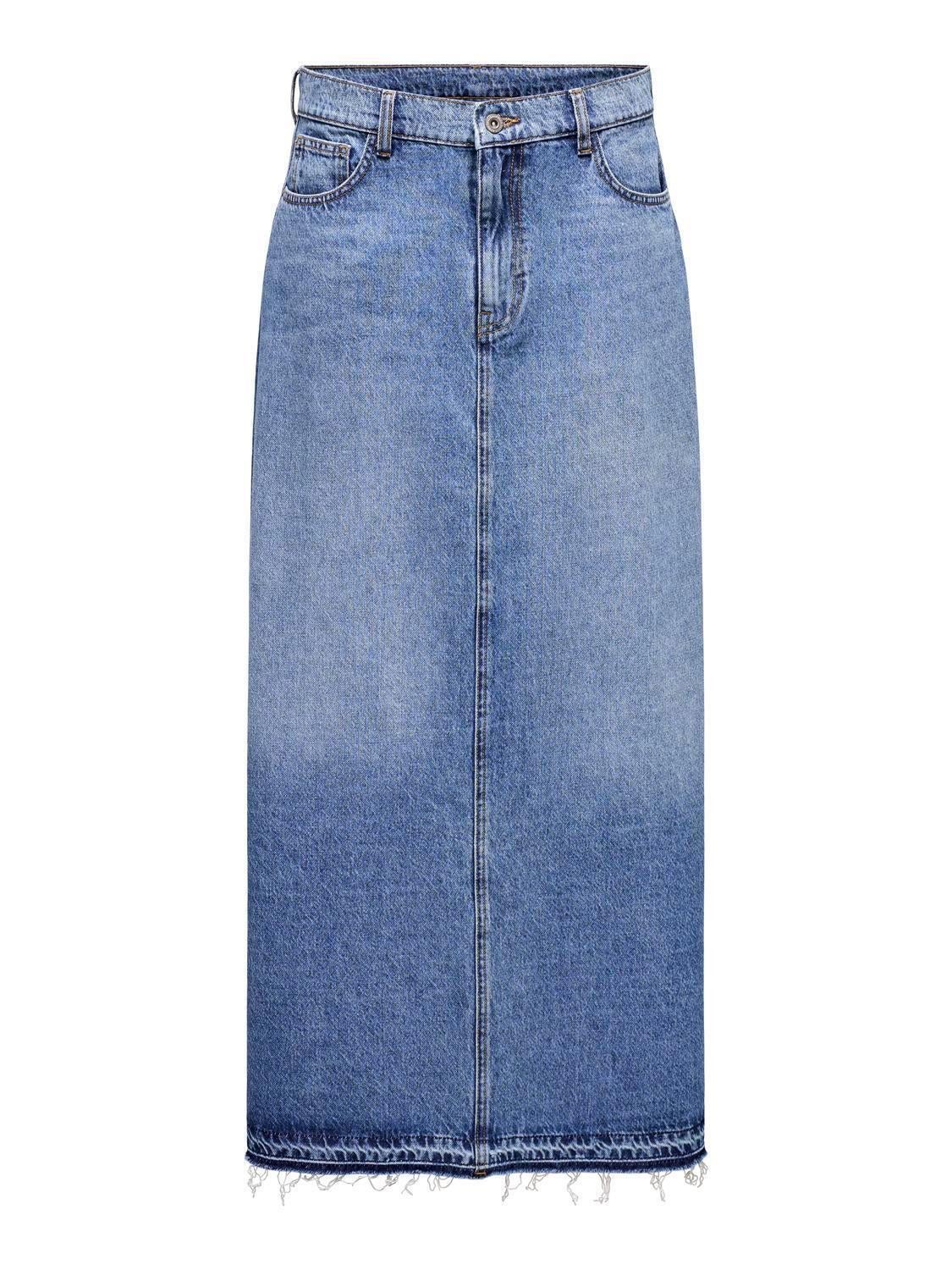 Maxi denim skirt