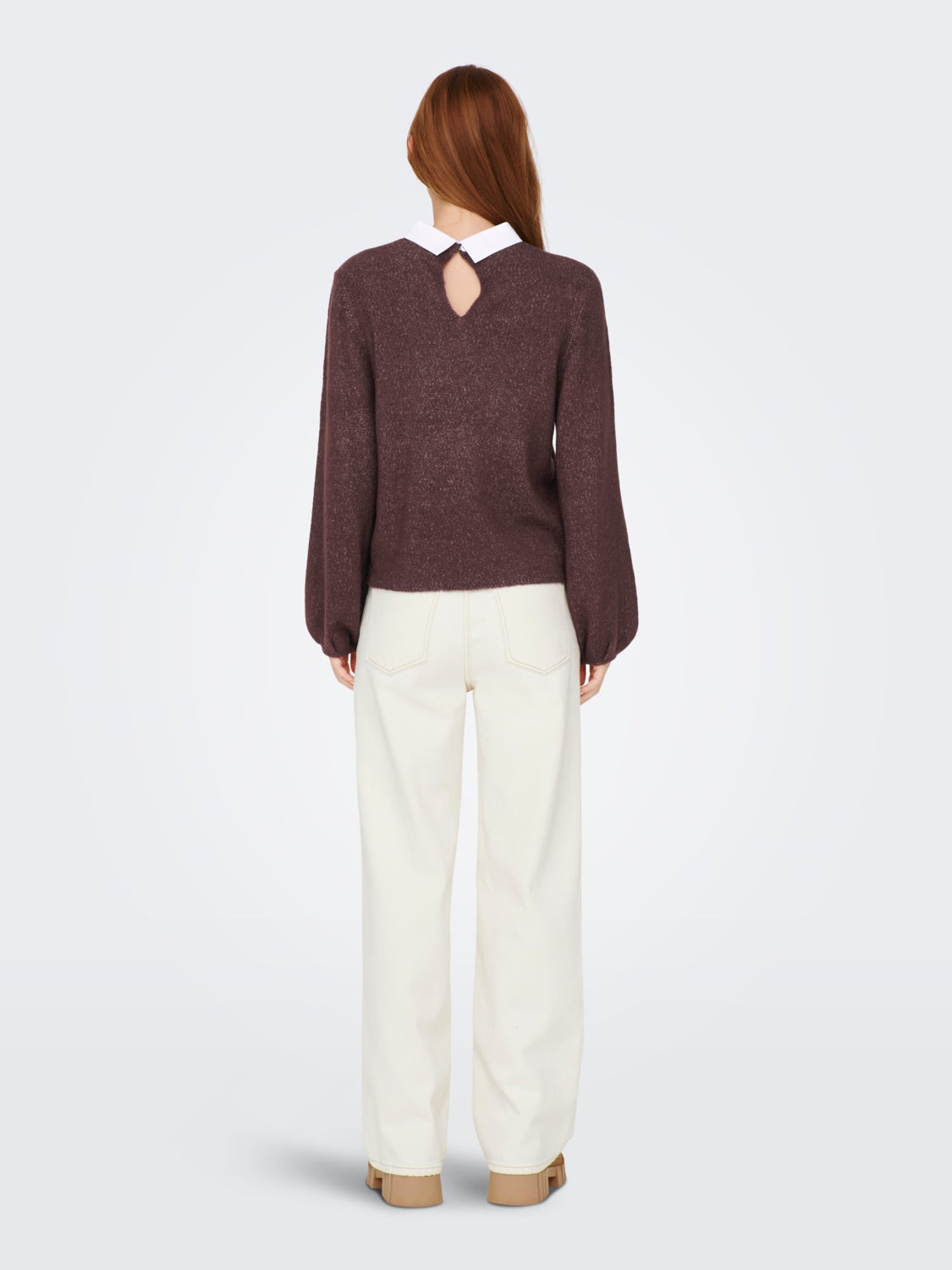 Shirt detail Knitted Pullover