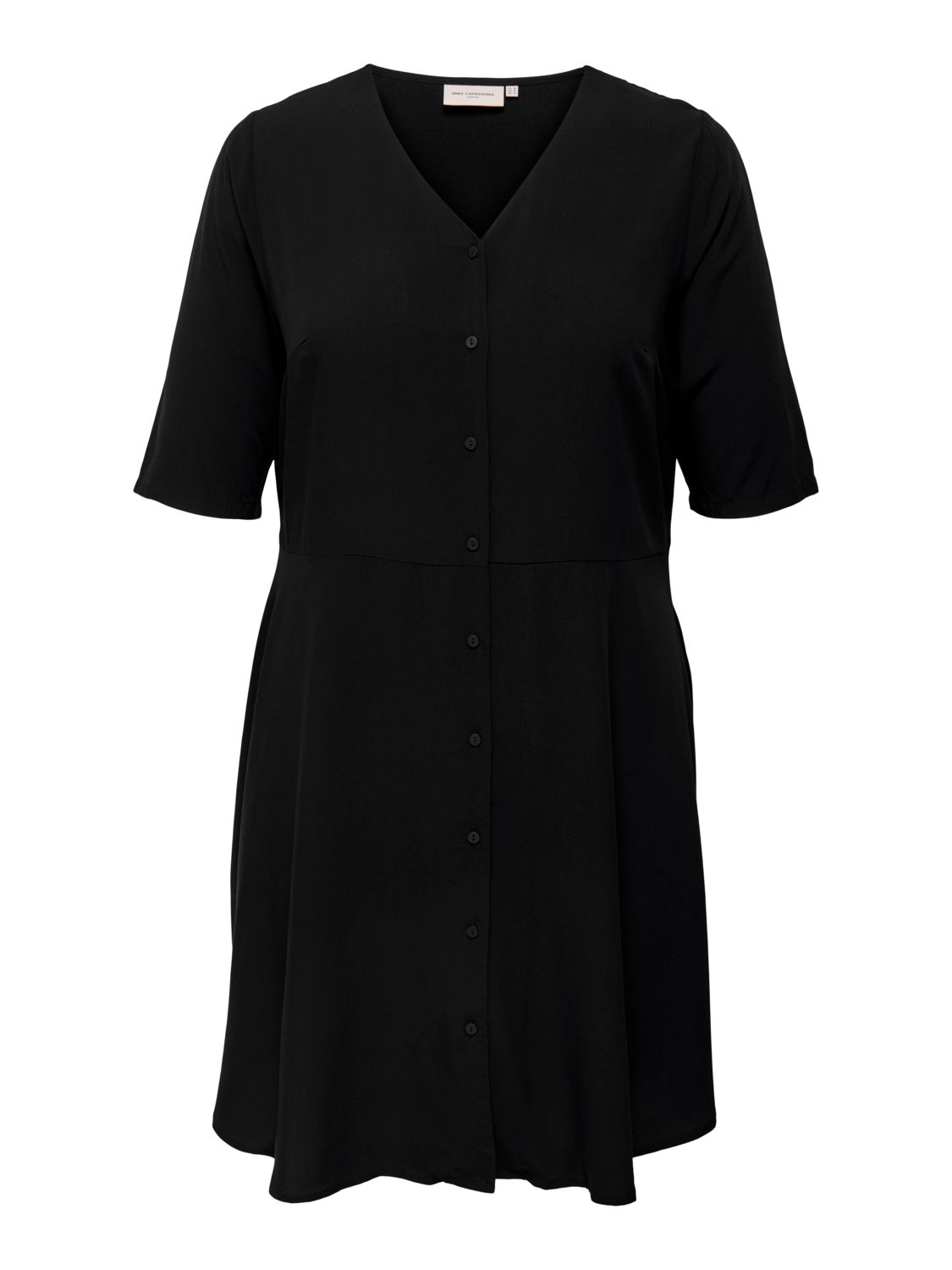 Curvy V-neck viscose Dress