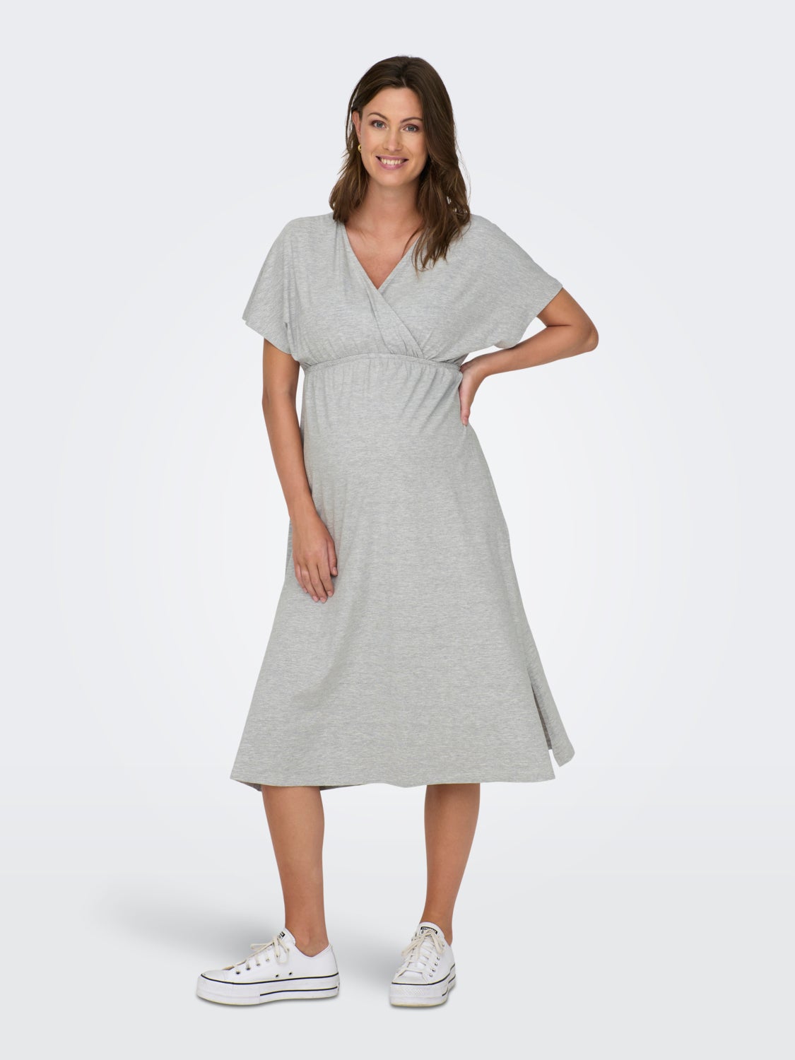 Mama midi wrap dress