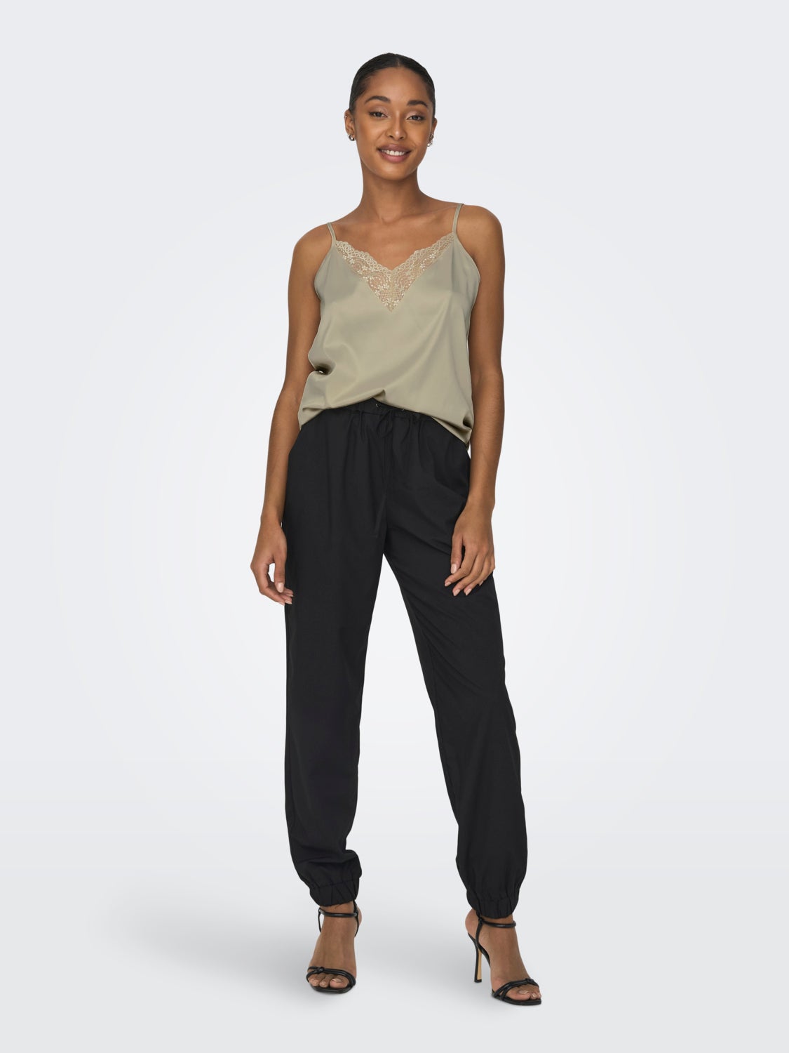 Singlet Top With Lace Details