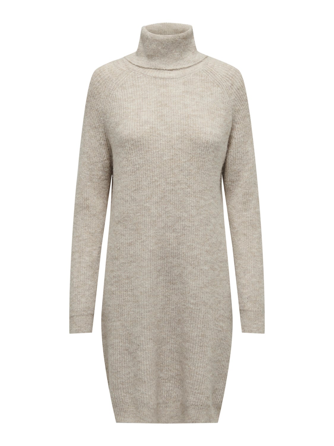 Mini roll neck knitted dress