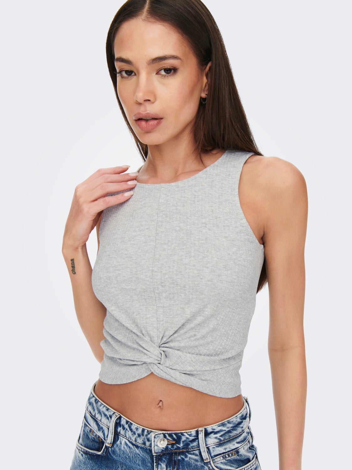 Cropped Sleeveless Top