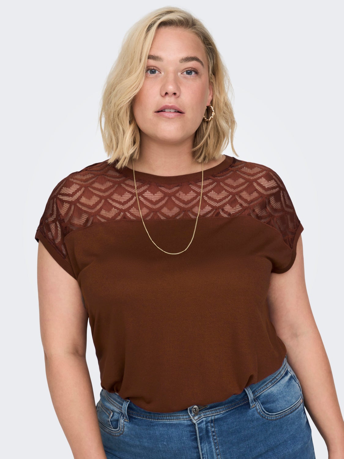 Curvy loose Short Sleeved Top