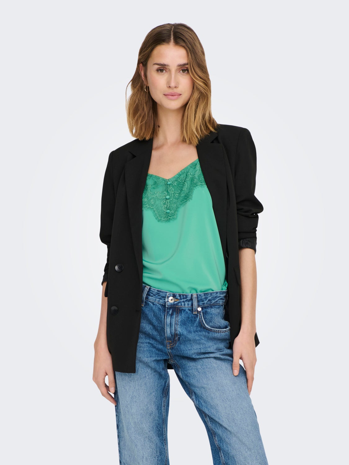 Regular Fit V-Neck Top
