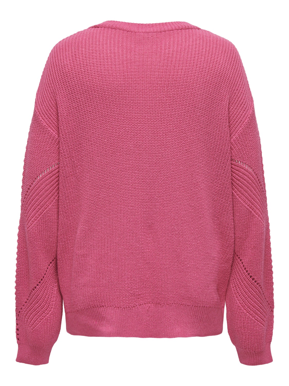 Curvy o-neck knitted pullover