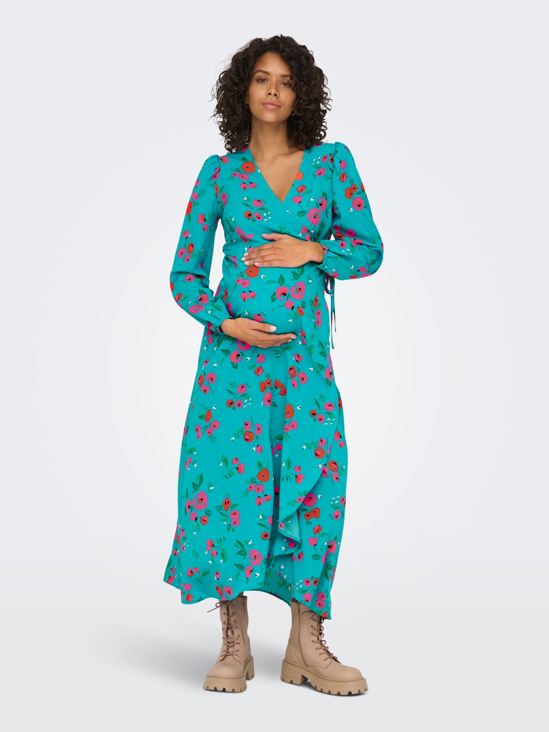 Mama printed Maxi dress