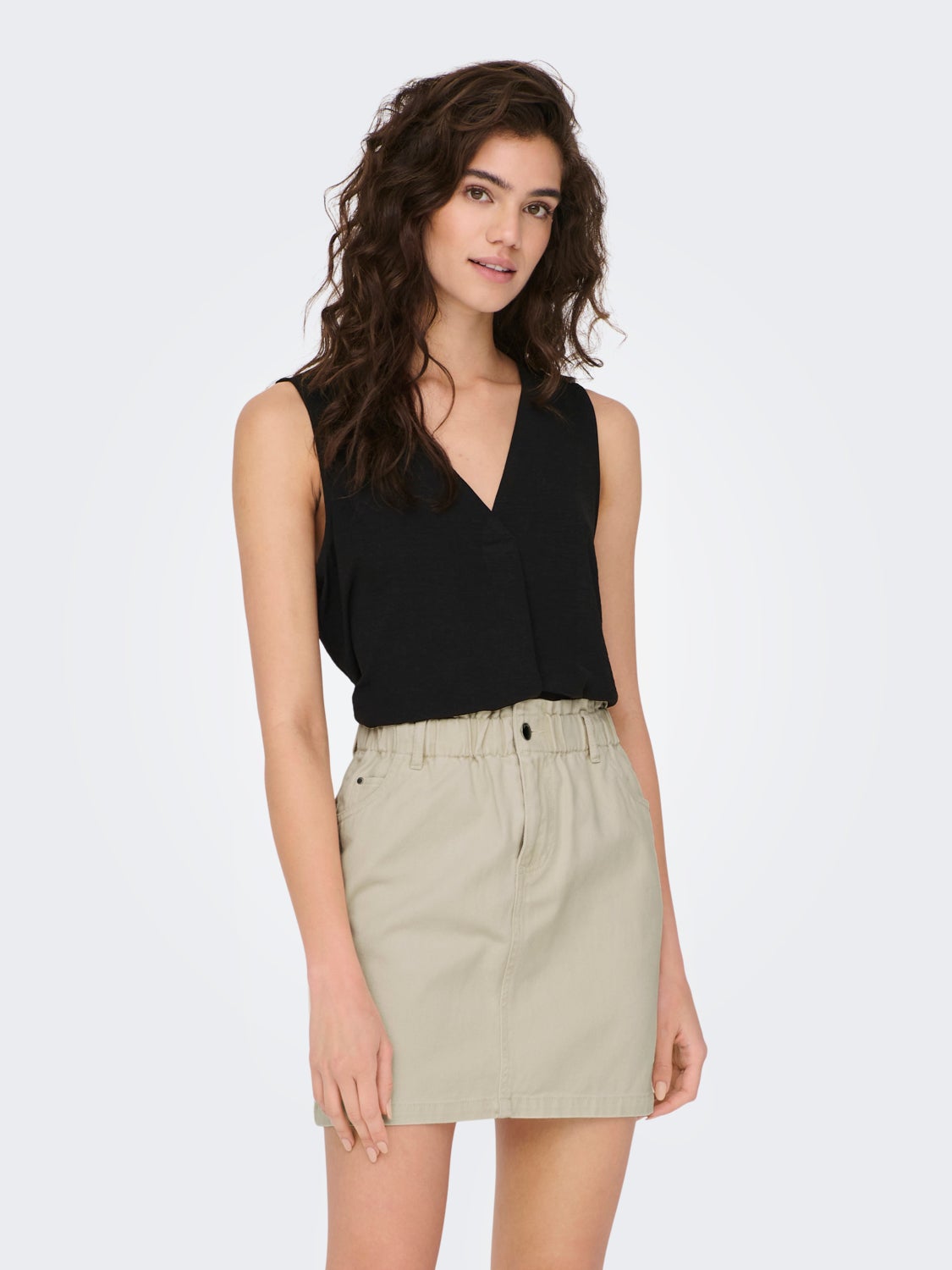 Regular Fit V-Neck Top