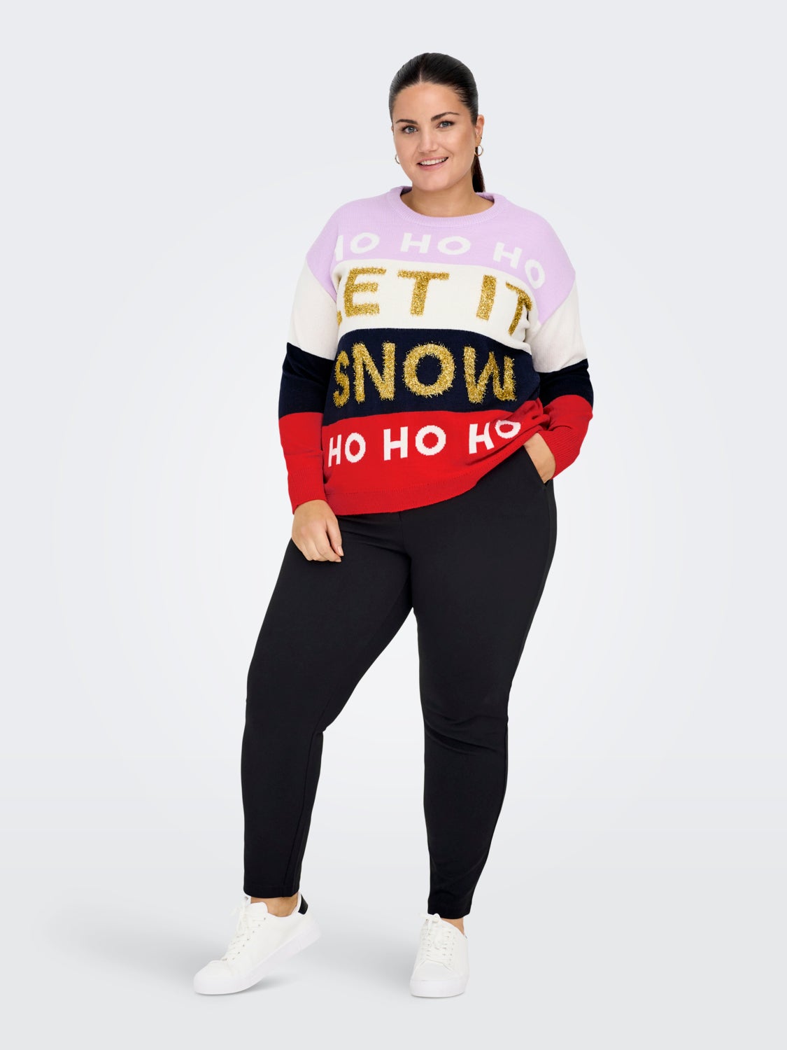 Curvy christmas jumper