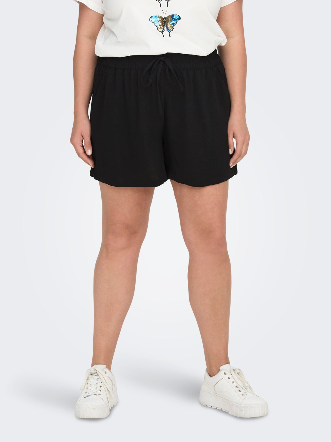 Curvy solid color shorts