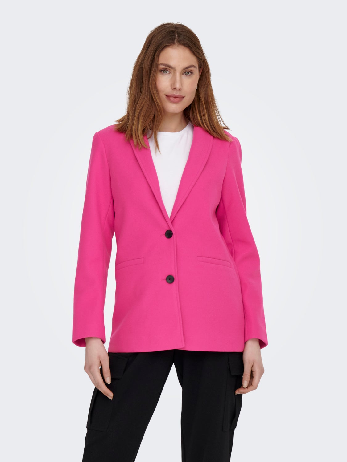 Solid color blazer