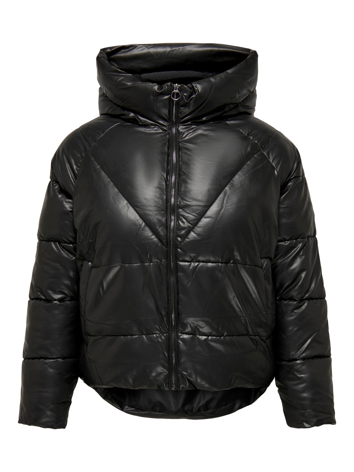 O-Neck Curve Quilted Jacket