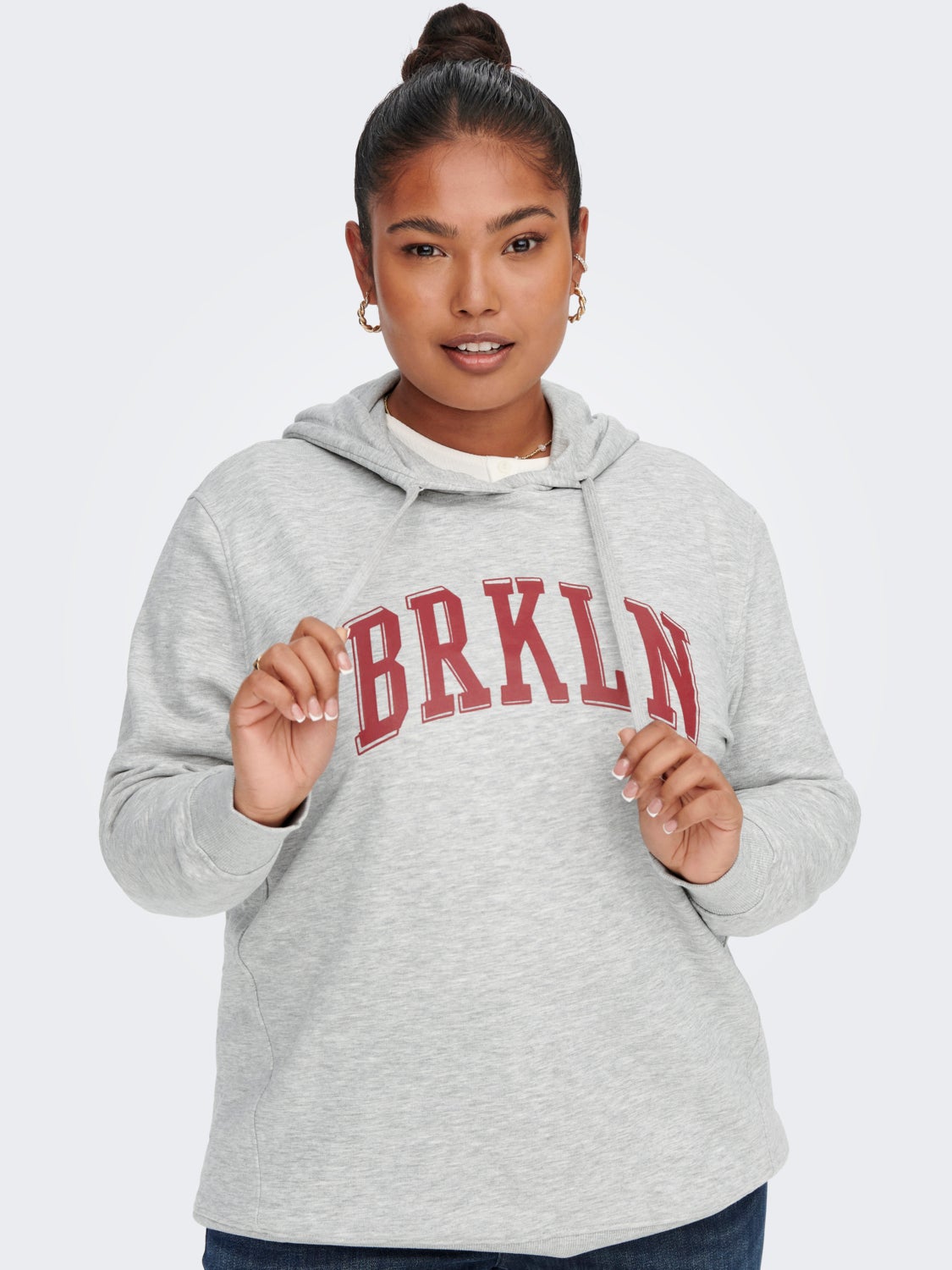 Curvy printed Hoodie